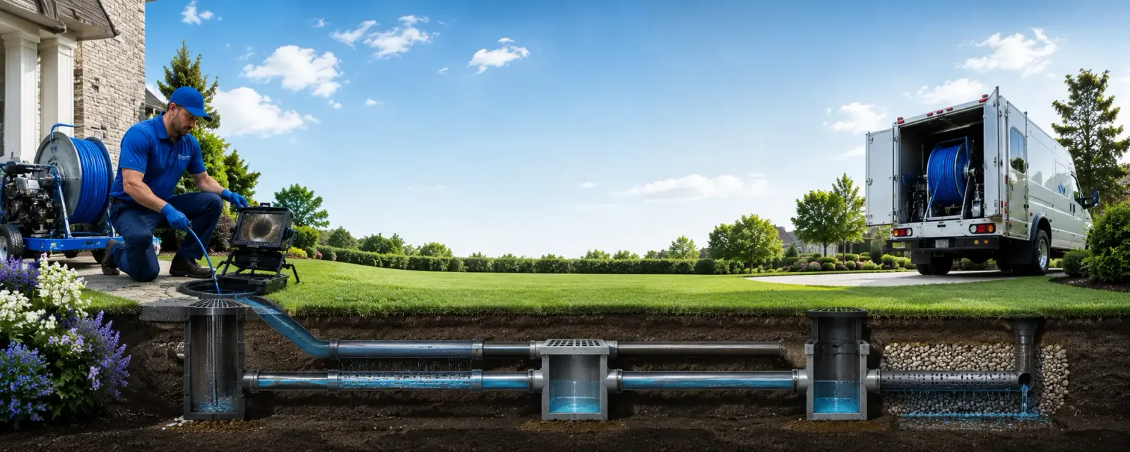 Outdoor drain cleaning information for Braman, OK